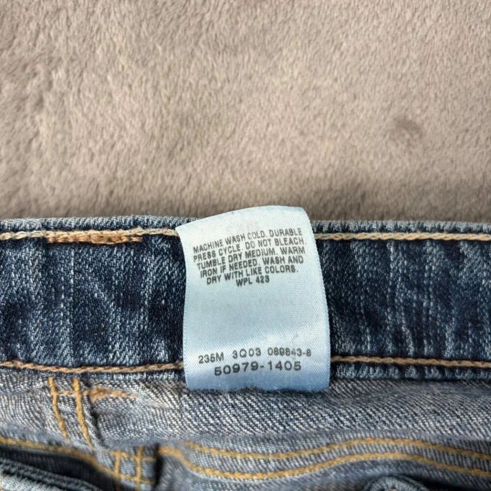 Levi’s Premium Riley Straight Jeans Women’s 29 Blue Mid Rise Minimalist Y2K - Picture 5 of 10